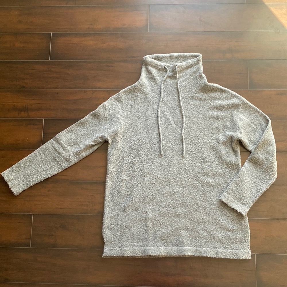 Cozy Pink Clover cowl neck sweater